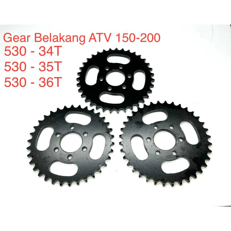 INDONESIA MARKET MOTORCYCLE SPROCKET WIN100-41T BELAKANG 530 - 34T, 35T, 36 Belakang KTM Husqvarna 42T 45T 48T 50T 52T Yamaha WR 155 YZF 125 250 50T